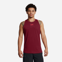 Tải hình ảnh vào trình xem Thư viện, Áo Ba Lỗ Bóng Rổ Nam Under Armour Baseline Cotton - Đỏ - Supersports Vietnam