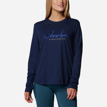 Load image into Gallery viewer, Áo Thun Tay Dài Nữ Columbia Columbia Trek™ Relaxed - Xanh Navy - Supersports Vietnam