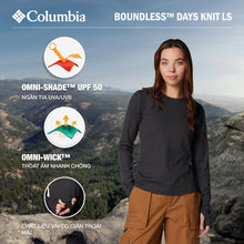Load image into Gallery viewer, Áo Thun Tay Dài Nữ Columbia Boundless™ Days Knit - Đen - Supersports Vietnam