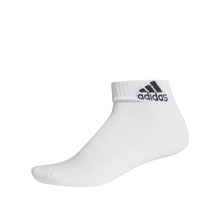 Tải hình ảnh vào trình xem Thư viện, Vớ Adidas Cush Ankle 1 Pair White/White/Black