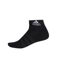 Tải hình ảnh vào trình xem Thư viện, Vớ Adidas Cush Ankle 1 Pair Black/Black/White