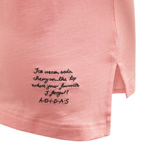 Load image into Gallery viewer, Áo Tay Ngắn Thể Thao Bé Gái Adidas Collegiate