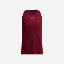 Load image into Gallery viewer, Áo Ba Lỗ Bóng Rổ Nam Under Armour Baseline Cotton - Đỏ - Supersports Vietnam
