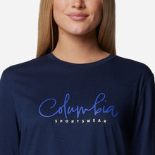 Load image into Gallery viewer, Áo Thun Tay Dài Nữ Columbia Columbia Trek™ Relaxed - Xanh Navy - Supersports Vietnam
