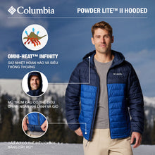 Tải hình ảnh vào trình xem Thư viện, Áo Khoác Nam Columbia Powder Lite™ Ii Hooded - Xanh Dương - Supersports Vietnam
