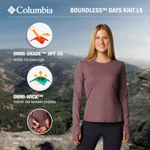 Load image into Gallery viewer, Áo Thun Tay Dài Nữ Columbia Boundless™ Days Knit - Tím - Supersports Vietnam
