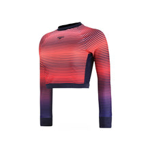 Tải hình ảnh vào trình xem Thư viện, Áo Bơi Nữ Speedo Placement Long Sleeve Wrap Back Top (A)
