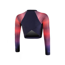 Tải hình ảnh vào trình xem Thư viện, Áo Bơi Nữ Speedo Placement Long Sleeve Wrap Back Top (A)
