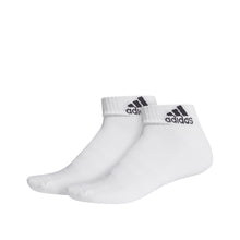 Tải hình ảnh vào trình xem Thư viện, Vớ Adidas Cush Ankle 1 Pair White/White/Black
