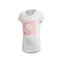 Load image into Gallery viewer, Áo Tay Ngắn Thể Thao Bé Gái Adidas Must Haves Doodle Badge Of Sport
