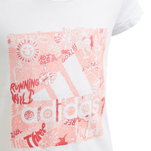 Load image into Gallery viewer, Áo Tay Ngắn Thể Thao Bé Gái Adidas Must Haves Doodle Badge Of Sport
