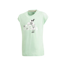 Load image into Gallery viewer, Áo Tay Ngắn Thể Thao Bé Gái Adidas Cleofus
